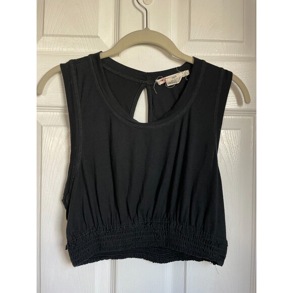 Endless Summer by Free People Beach Morningside Black Crop Top Medium - Picture 1 of 6